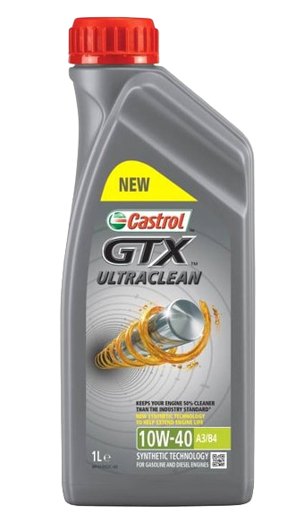 Моторное масло Castrol GTX Ultraclean 10W-40, 1л (CASTROL: 15A4DE)